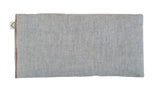 Peacegoods Eye Pillow, scented, lavender, flax, cotton, gray, natural, soft, soothing, yoga, massage, spa, relaxation, aromatherapy, meditation, gift, made usa